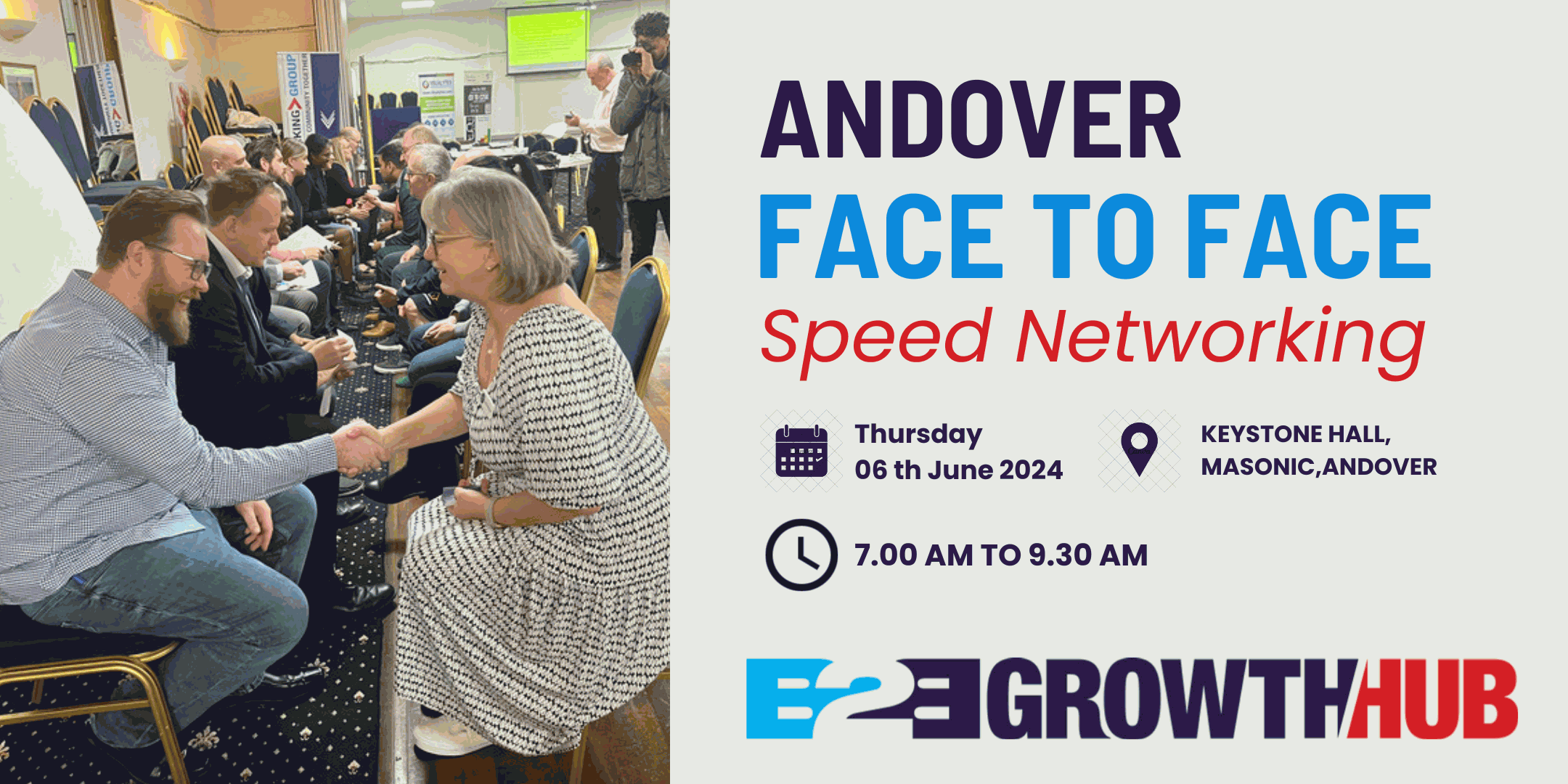 Andover Face 2 Face Morning Speed Networking - 06th June 2024