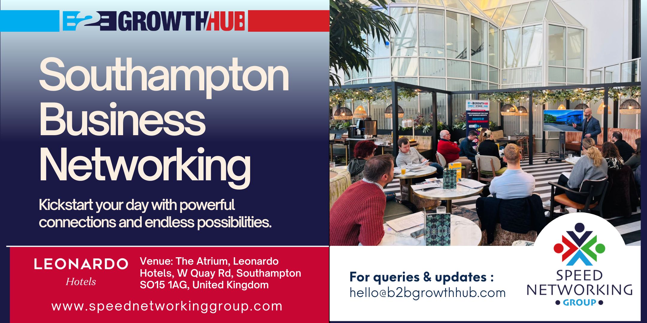 Southampton Business Breakfast Networking Mornings at Leonardo Royal Hotel